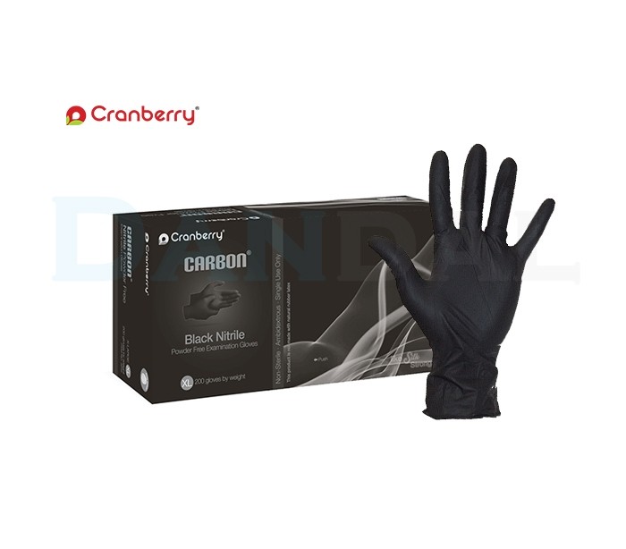 دستکش نیتریل بدون پودر Cranberry - Carbon