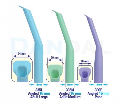 Premium Plus - 16mm Angled HVE Suction Tubes