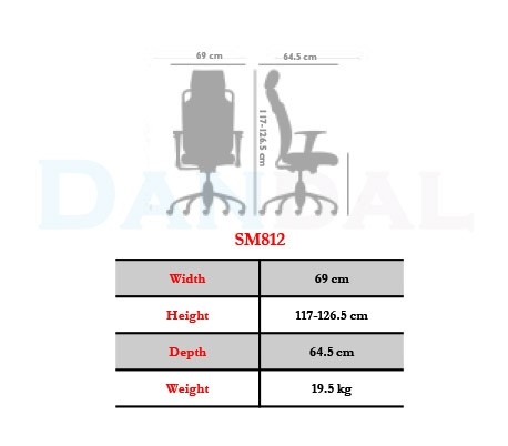 صندلی مدیریتی مدل SM812V - نیلپر