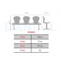 صندلی انتظار مدل SW315X3 - نیلپر