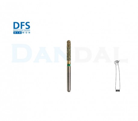 DFS - Crown Cutter Zirconia Burs - Round End Cylinders