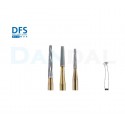 فرز کارباید مخروطی ته صاف 12 و 30 پره توربین - DFS