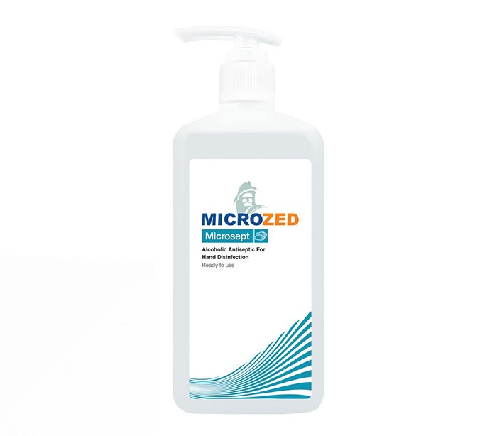 محلول ضدعفونی کننده میکروسپت نیم لیتری ویژه دست - Microzed