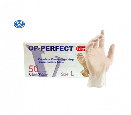 Harir - Op-Perfect Premium Vinyl Examination Gloves 50PCS