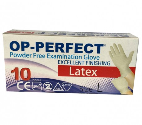 Harir - Op-Perfect Excellent Latex Examination Gloves 10PCS