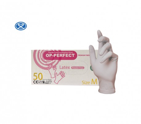 Harir - Op-Perfect Premium Latex Examination Gloves 50PCS