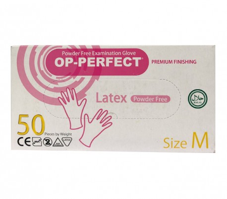 Harir - Op-Perfect Premium Latex Examination Gloves 50PCS