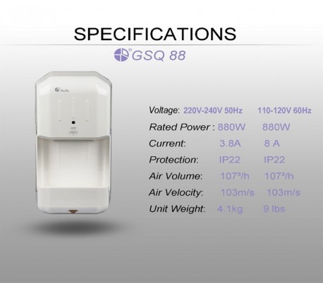 GSQ88 Hand Drier Machine - Johnson