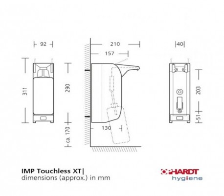 Ophardt Touchless Automatic Betadine Dispenser - Ophardt