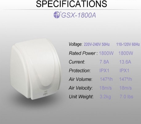 دست خشک کن Reena - 1800 W