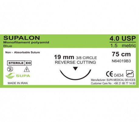 Supa - 4.0 Supalon Surgical Suture