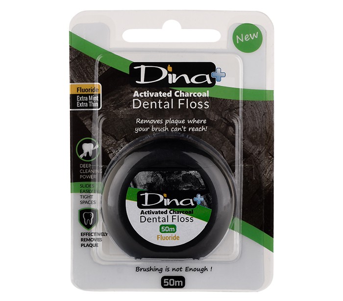 Dina Plus Activated Charcoal Dental Floss - Dinakala