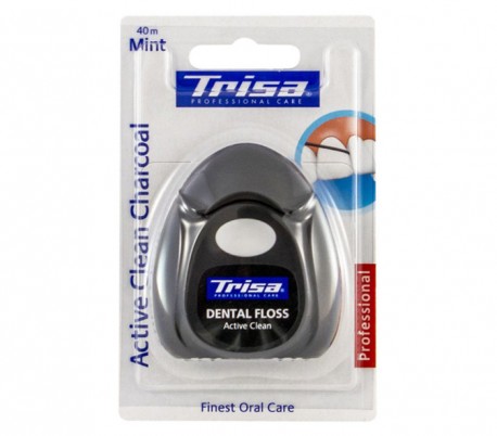 Trisa - Active Clean Charcoal Dental Floss