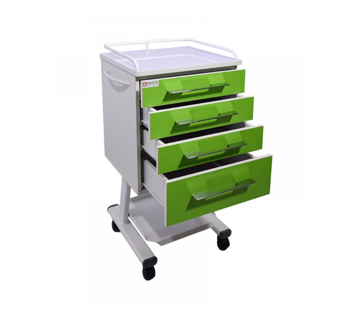 Navid Ekbatan - RMS 4-1 4-Slide Drawer with Anti-Acid Surface, Metal Protection, Steel Handle and Tray