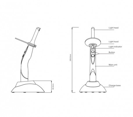 لایت کیور بی سیم مدل Woodpecker - O-Light