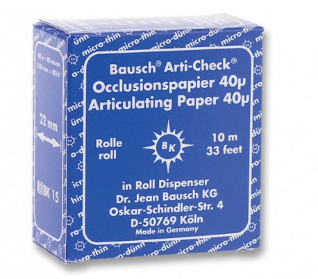 رول کاغذ آرتیکلاتور 40 میکرونی - Bausch