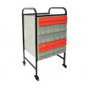 PIP - Metal Trolley for P.I.P. Filing Cabinets