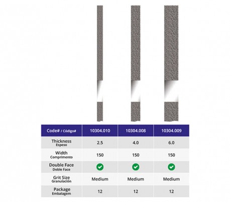 Microdont - Double Face Steel Abrasive Strip