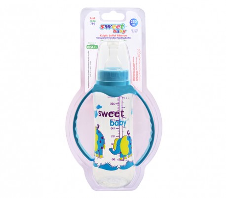 Sweet Baby - Round Teat Handled Baby Bottle 250ml