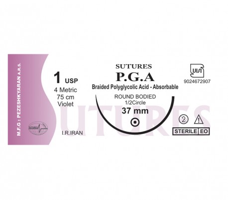 نخ بخیه 4/0 ویکریل (PGA) 75 سانتی متری - Sutures