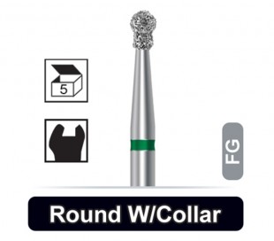 Dentalree - Diamond Burs - Round with collar - FG