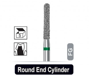 Dentalree - Diamond Burs - Round End Cylinders - FG