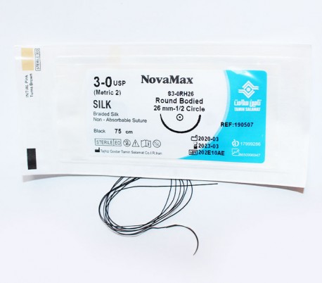 Tamin Salamat - 3/0 USP Silk Suture with Thread Length of 75cm