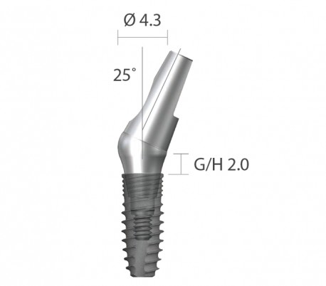 Dentium - NRLine °25 Angled Abutment