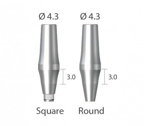 Dual میلینگ اباتمنت Square سیستم Dentium - NRLine