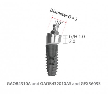 Dentium - NRLine Angled Screw Abutment/Mini Ball's Base Abutment