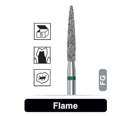 Dentalree - Diamond Burs - Flame - FG