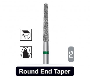 Dentalree - Diamond Burs - Round End Taper - FG