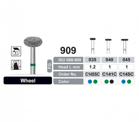 Dentalree - Diamond Burs - Wheel - FG