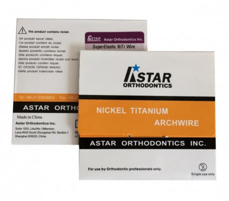 آرچ وایر یوروفرم تیتانیومی SuperElastic مدل Astar - Round