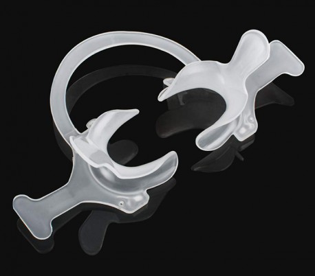 Matte C-Shape Cheek Retractor with Handle