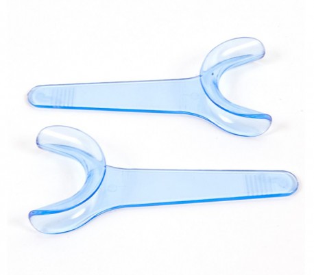 Transparent Blue Cheek Retractor Single Sided