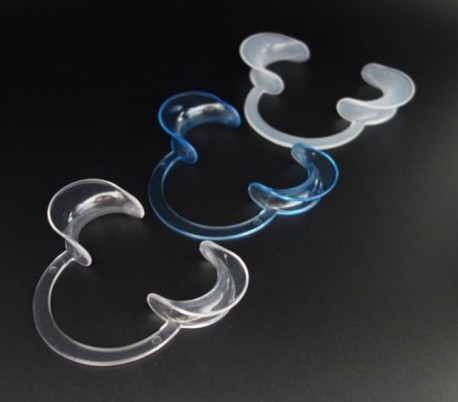 Transparent Blue Cheek Retractor Double Sided