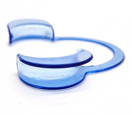 Transparent Blue Cheek Retractor Double Sided