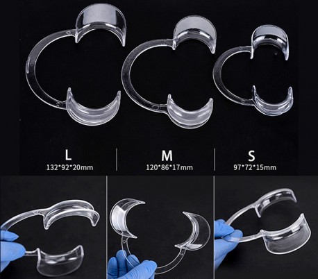 Transparent Double Head Cheek Retractor