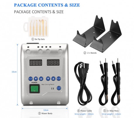 Jintai - Carving Machine with Double Pens and 6 Wax Tip