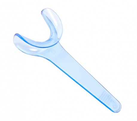 Transparent Blue Cheek Retractor Single Sided