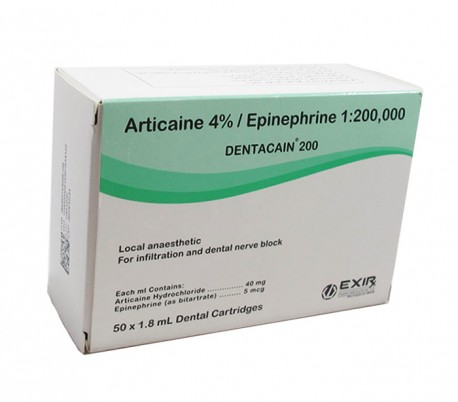 Exir - Dentacain (Articaine) 4% Anesthetic