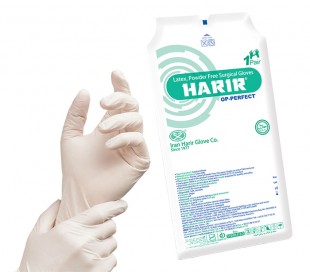 دستکش جراحی لاتکس بدون پودر Op-Perfect Harir - حریر