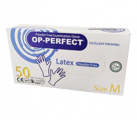 Harir - Op-Perfect Excellent Latex Examination Gloves 50PCS