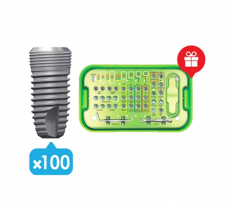 Dentium - Implantium II 100x Fixture Package