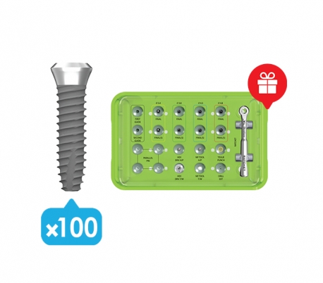 Dentium - SimpleLine II 100x Fixture Surgical Package