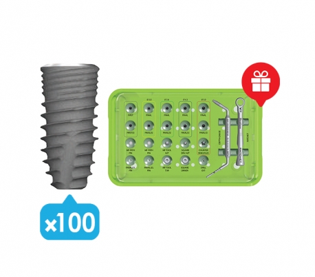 Dentium - NRLine 100x Fixtures Surgical Package