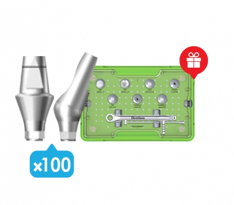 Dentium - SuperLine & Implantium II 100x Abutment Prosthetic Package