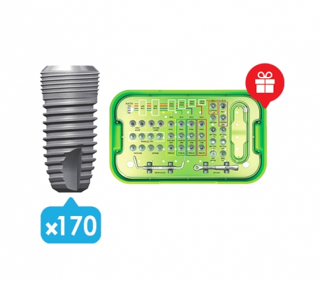 پکیج جراحی 170 عددی فیکسچر Dentium - Implantium II