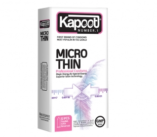 کاندوم میکروتین 12 عددی - Kapoot